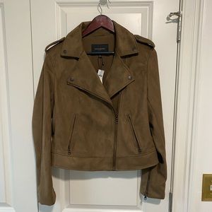 *NEW WITH TAG* FAUX SUEDE BIKER JACKET